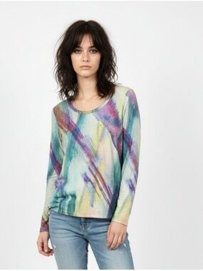 SOFT SURROUNDINGS Dale Watercolor Tunic Top Size M